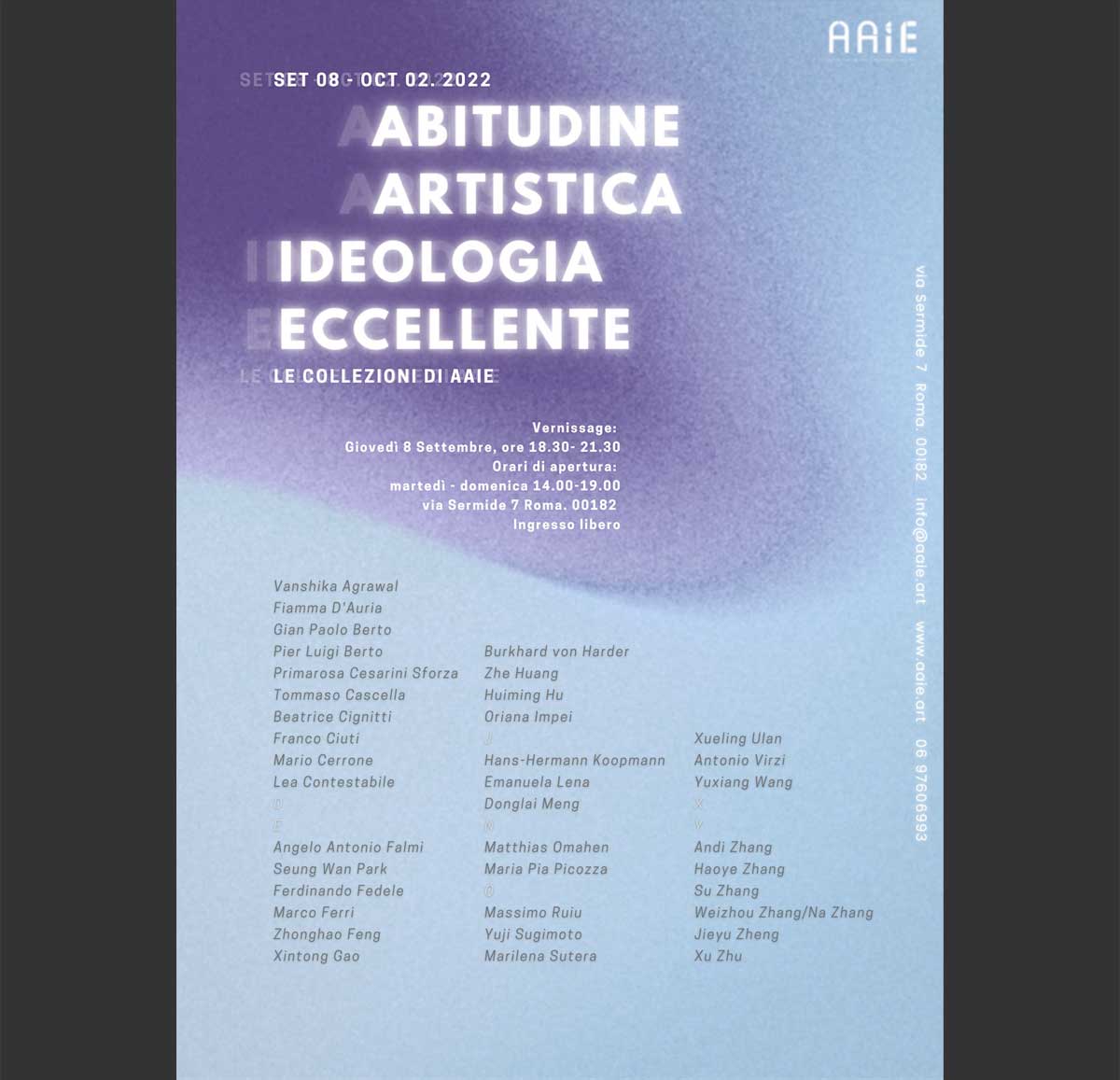 Burkhard von Harder | AAIE exhibition - ABITUDINE ARTISTICA - IDEOLOGIA ECCELLENTE