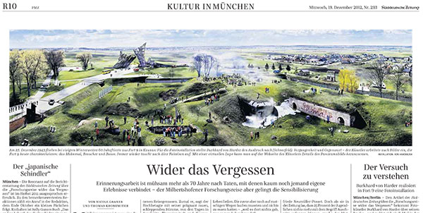 Artikel SZ 2012-12-19 Burkhard von Harder Fort 9 / Litauen / Panorama